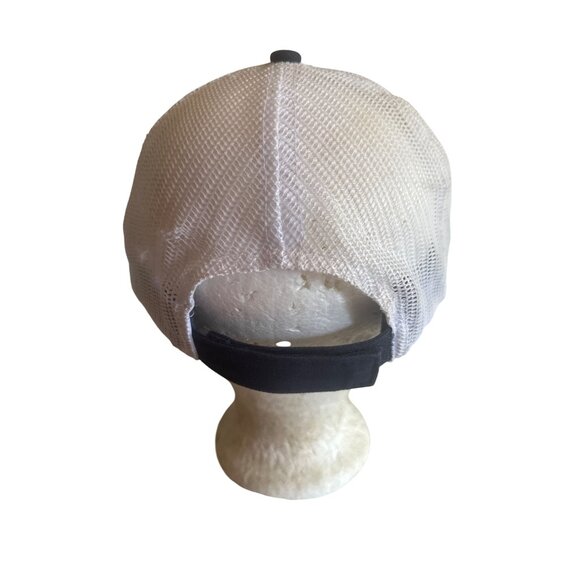 Lake Gage Angola IN Embroidered Trucker Hat Cap America Navy & White Adjustable - Picture 4 of 6